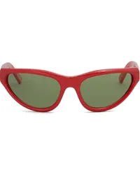 Marni Mavericks Sonnenbrille mit Logo-Print Braun