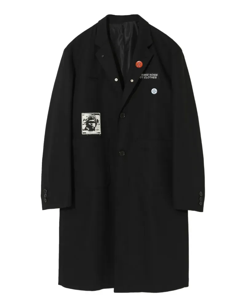 Undercover patch-detail button-up coat - Schwarz Schwarz