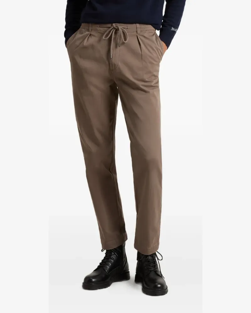 Woolrich Bundfaltenhose mit Kordelzug - Braun Braun