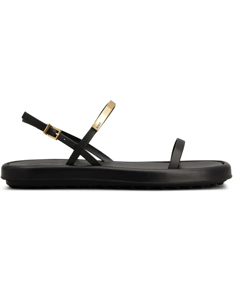 TOD'S Sandalen aus Leder - Schwarz Schwarz