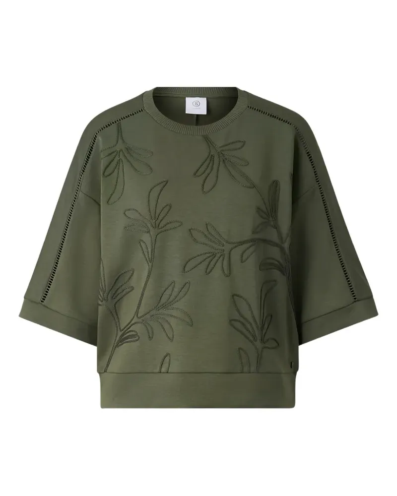 Bogner Rabea Sweatshirt mit Palmenstich - Grün Grün