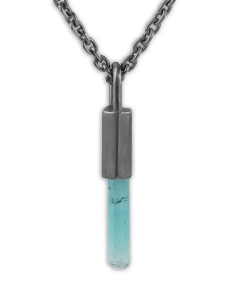 Parts Of Four Talisman Halskette aus Sterlingsilber mit Turmalin - Grau Grau