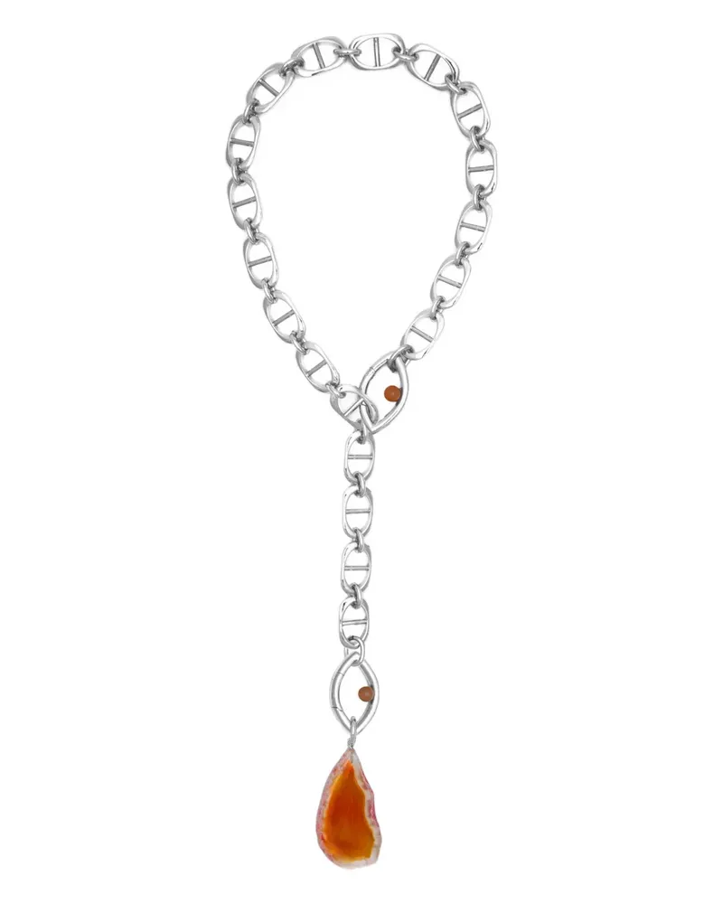 CAPSULE ELEVEN x PANTONE Lariat Halskette - Silber Silber