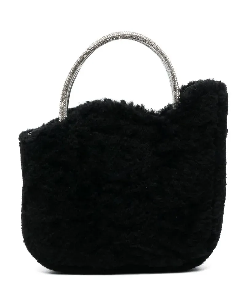 Le Silla Ivy Shearling-Tasche - Schwarz Schwarz