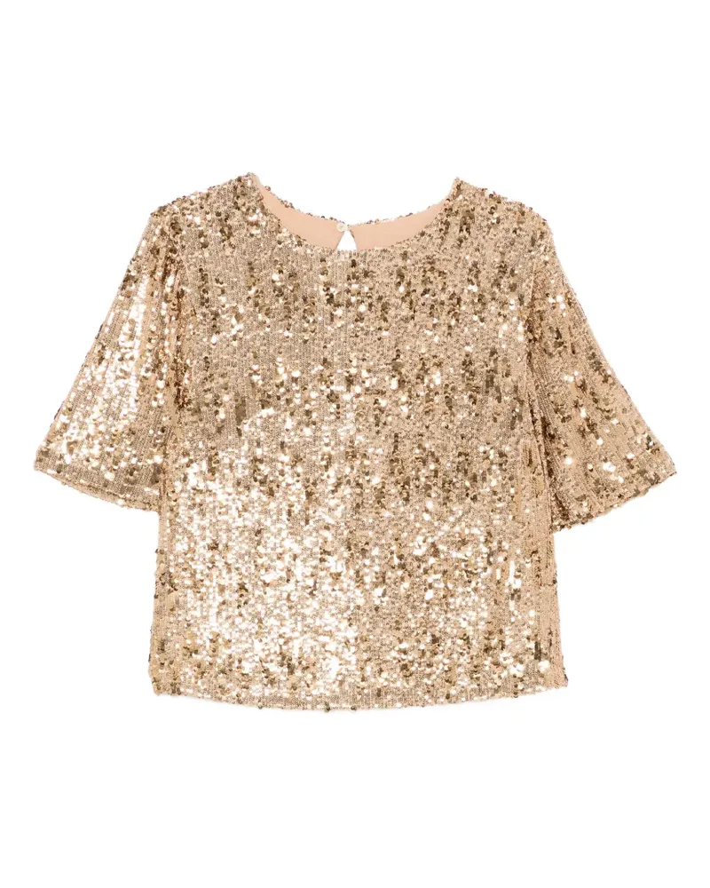 Aniye By Bluse mit Pailletten - Gold Gold