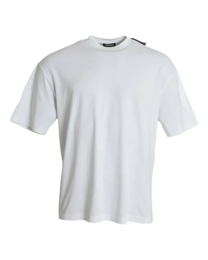 Balenciaga T-Shirt mit Logo-Detail - Weiß Weiß