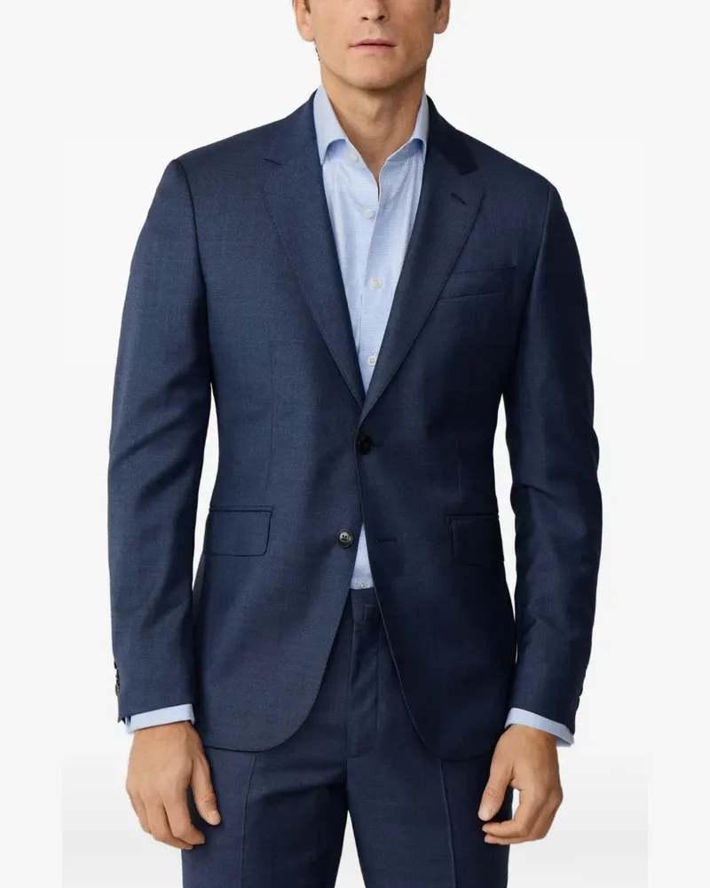 Hackett Anzug aus Haifischleder - Blau Blau