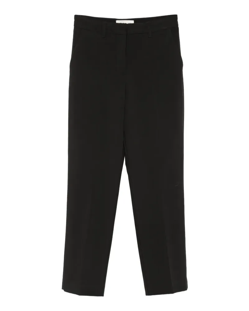 Gant Schmale Cropped-Hose - Schwarz Schwarz