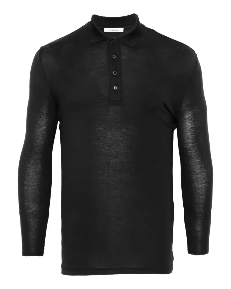 Entire Studios button-fastening polo shirt - Schwarz Schwarz