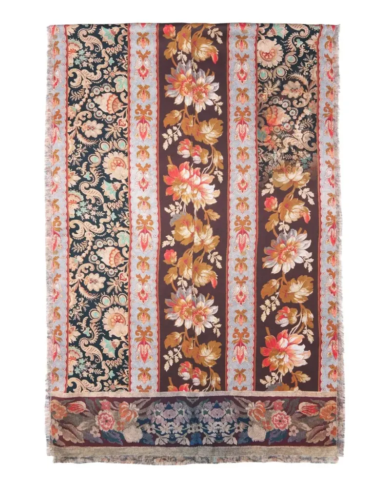 Pierre-Louis Mascia Schal mit Blumenprint - Rot Rot