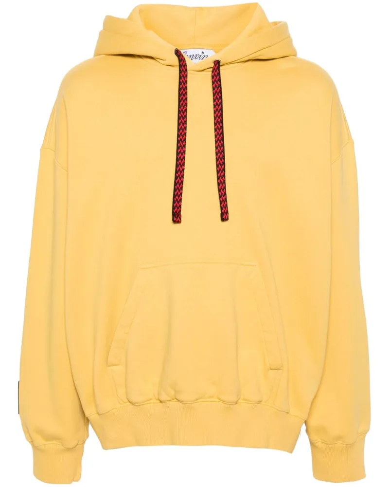 Lanvin x Future Hoodie mit Logo-Stickerei Gelb