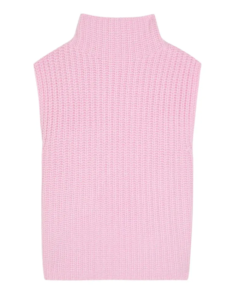 Lisa Yang Gestricktes Lätzchen mit Rollkragen - Rosa Rosa