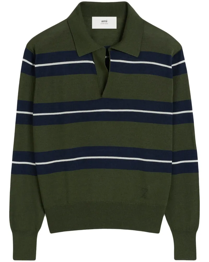 AMI Paris Ami de Coeur Poloshirt - Grün Grün