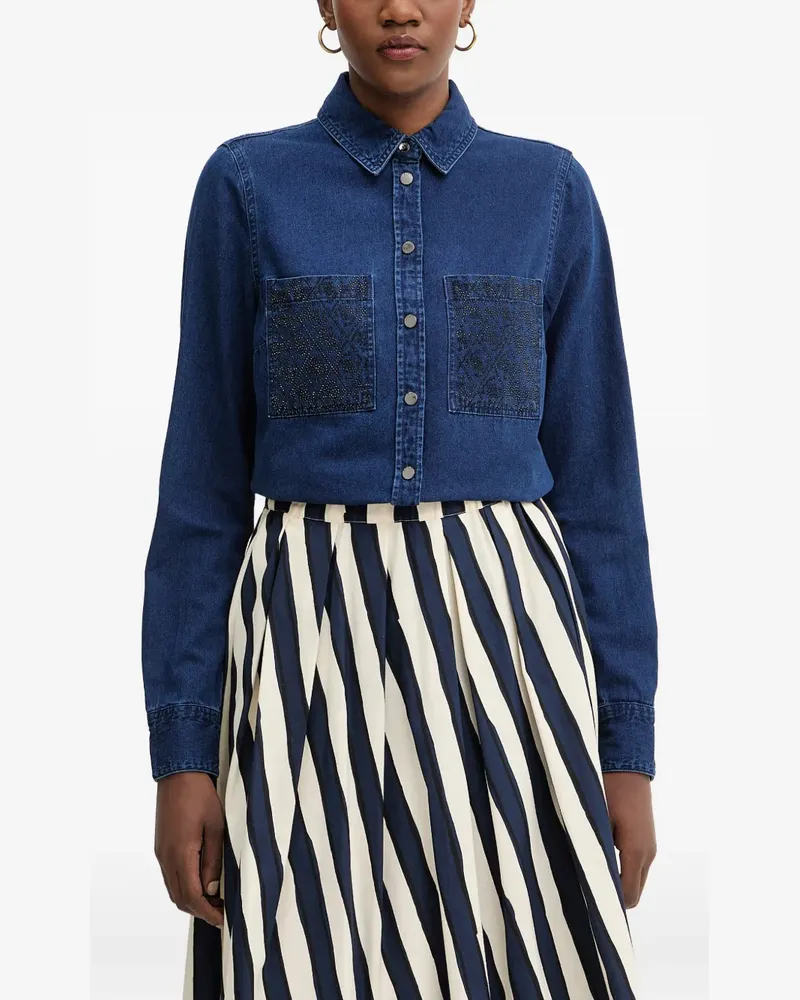 Guess Monique Jeanshemd - Blau Blau