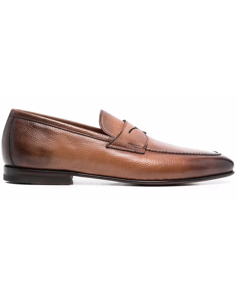 Santoni Penny-Loafer aus Leder - Braun Braun