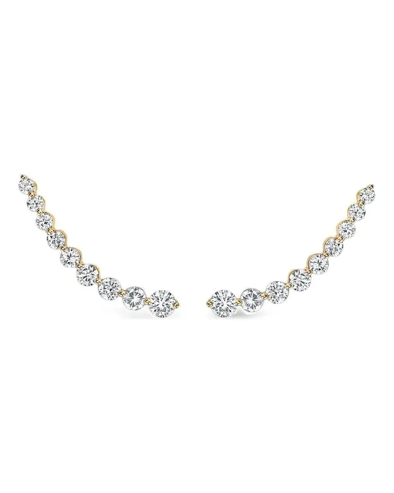 ANITA KO 18kt Diamond Floating Gelbgoldohrringe - Silber Silber