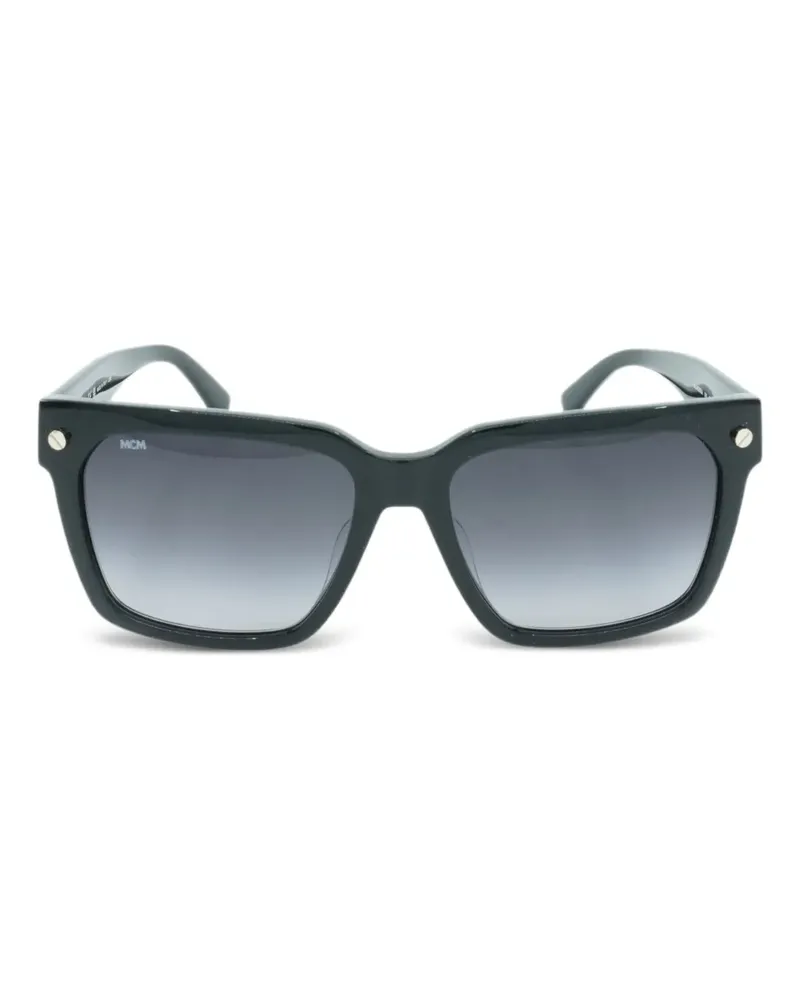 MCM Sonnenbrille mit eckigem Gestell - Schwarz Schwarz