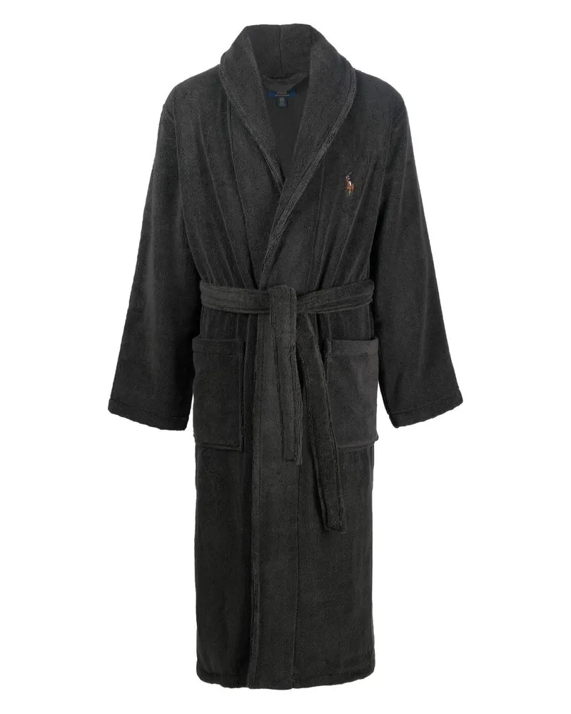 Ralph Lauren Bademantel mit Pony - Grau Grau