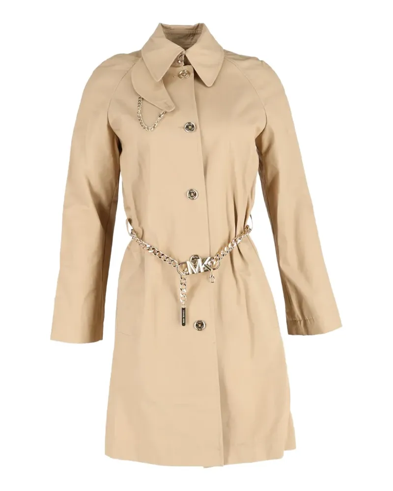 Michael Kors chain-belt trench coat - Nude Nude