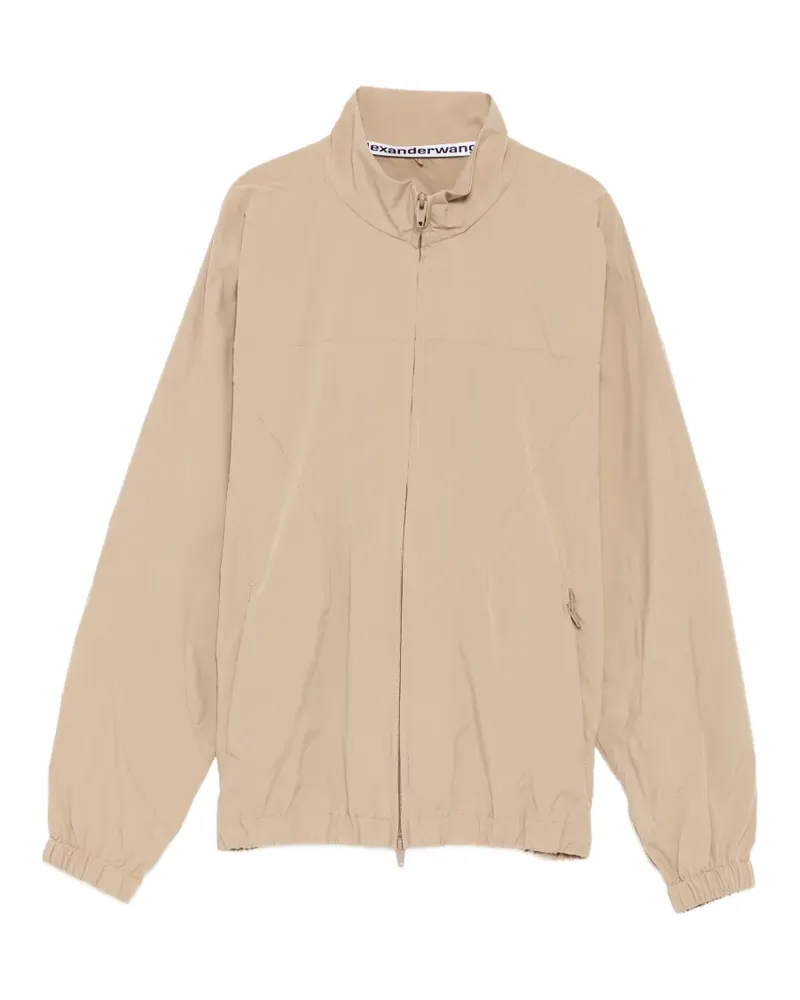 Alexander Wang perforated logo track jacket - Nude Nude