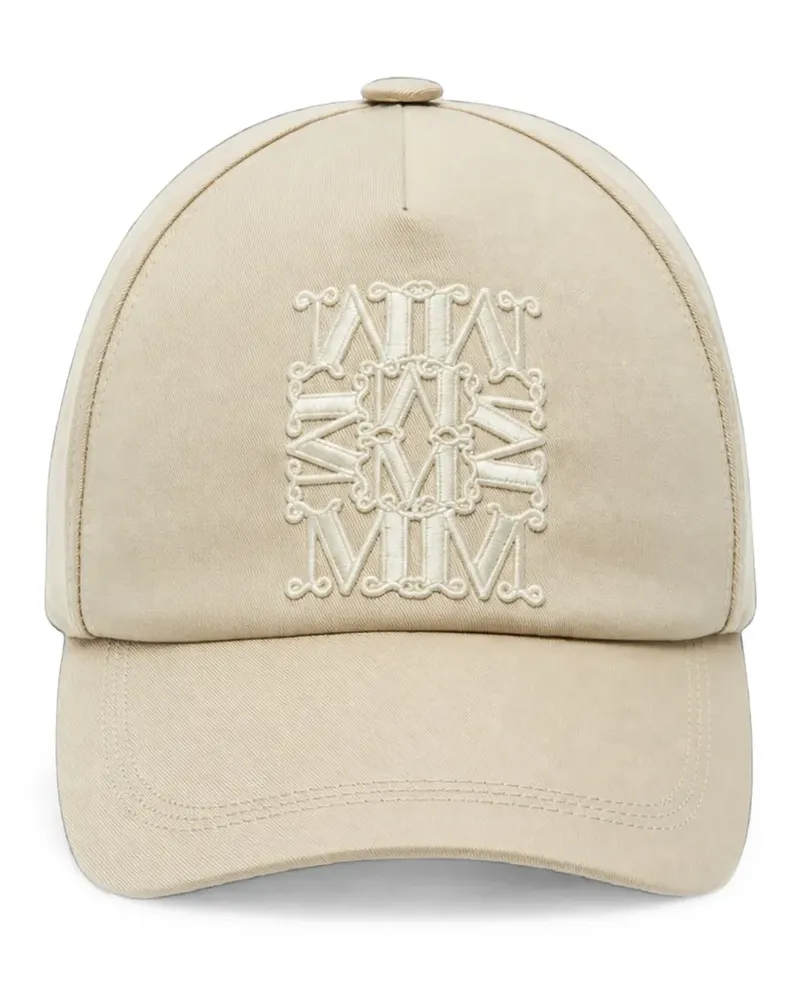 Max Mara logo-embroidered baseball cap - Nude Nude