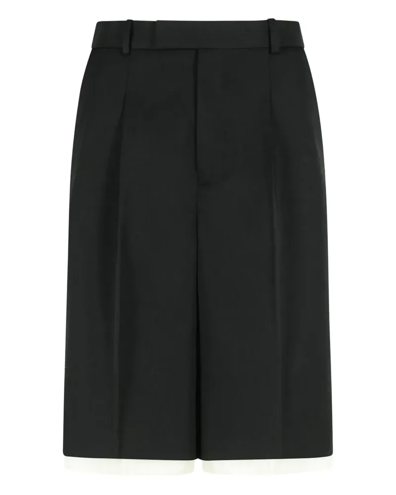 Róhe Shorts mit Bundfalten - Schwarz Schwarz