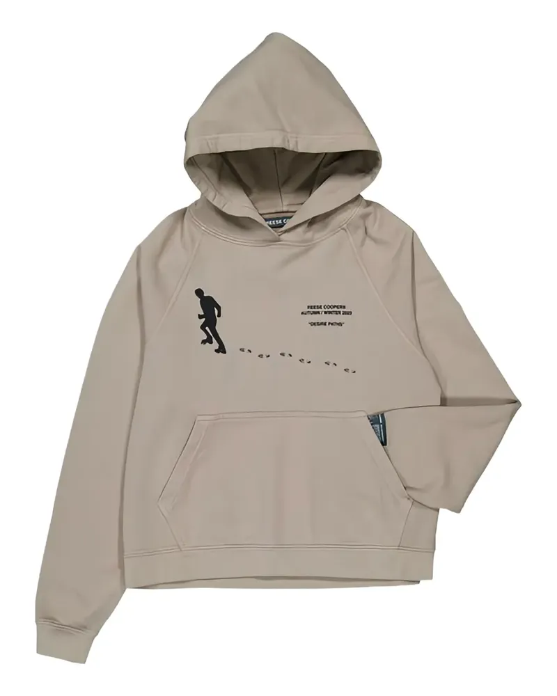 Reese Cooper figure-footprint hooded sweatshirt - Grau Grau