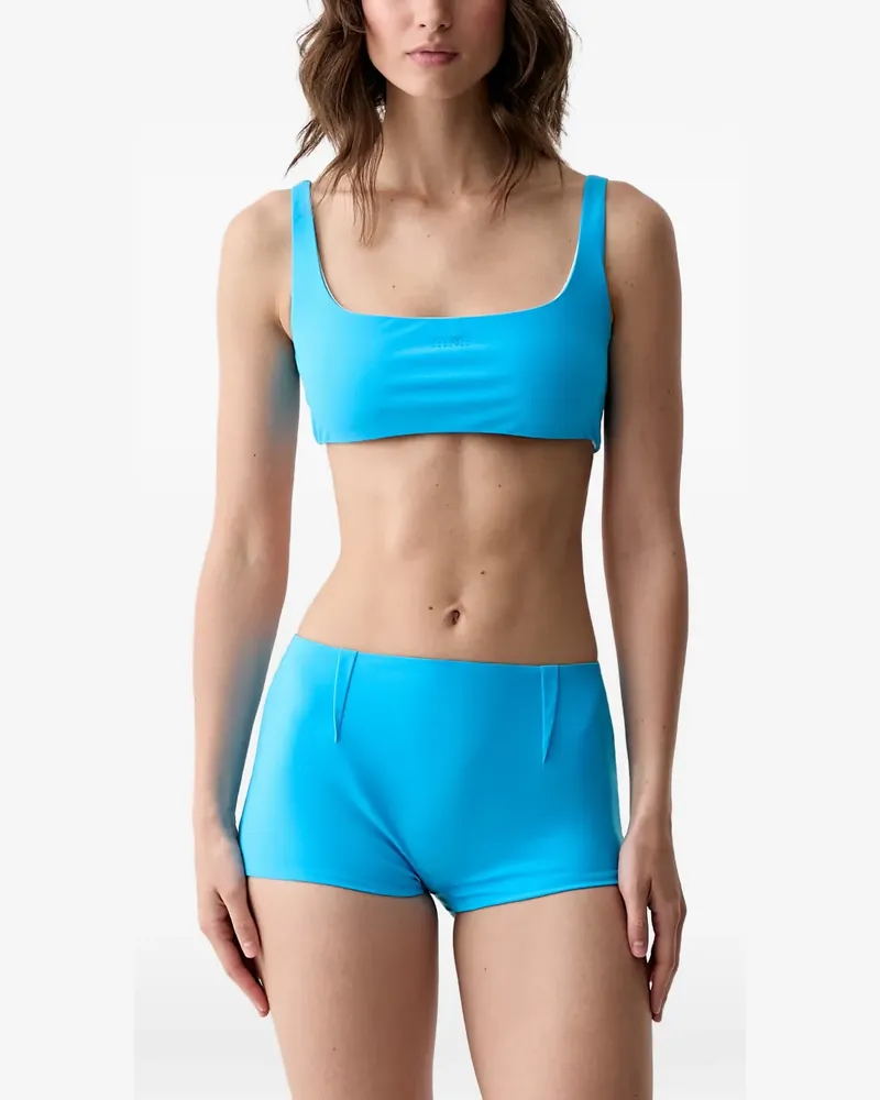 Maison Margiela Bikini mit Logo-Print - Blau Blau