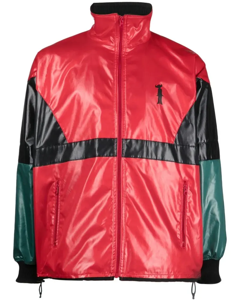 Junya Watanabe Windbreaker in Colour-Block-Optik - Rot Rot