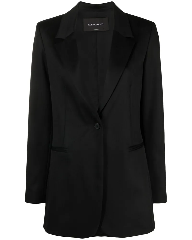 Fabiana Filippi Einreihiger Blazer - Schwarz Schwarz