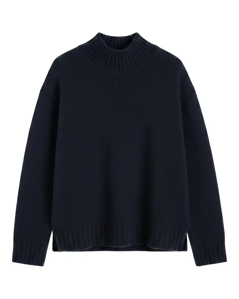 Chinti & Parker Kaschmirpullover mit Stehkragen - Blau Blau