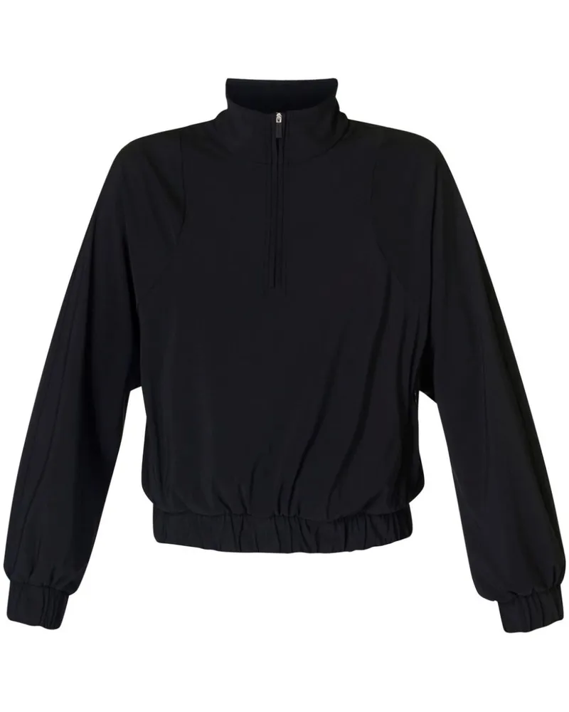 Sweaty Betty Explorer Sweatshirt mit kurzem Reißverschluss - Schwarz Schwarz