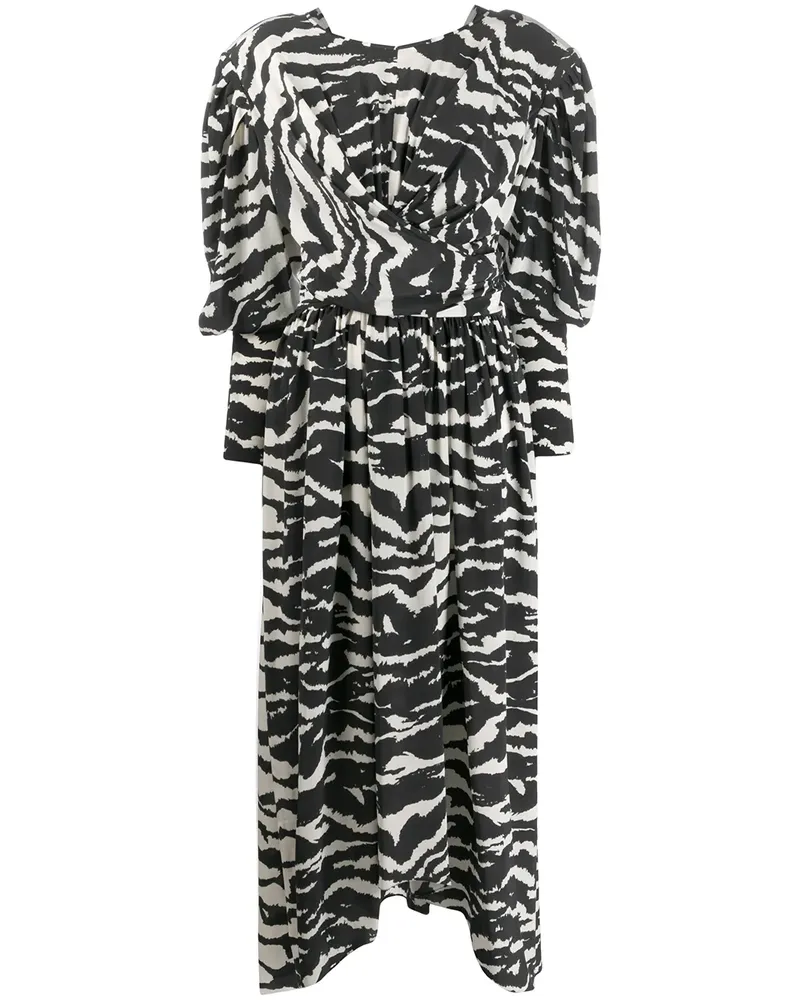 Isabel Marant Filao' Kleid mit Rosen-Print - Schwarz Schwarz