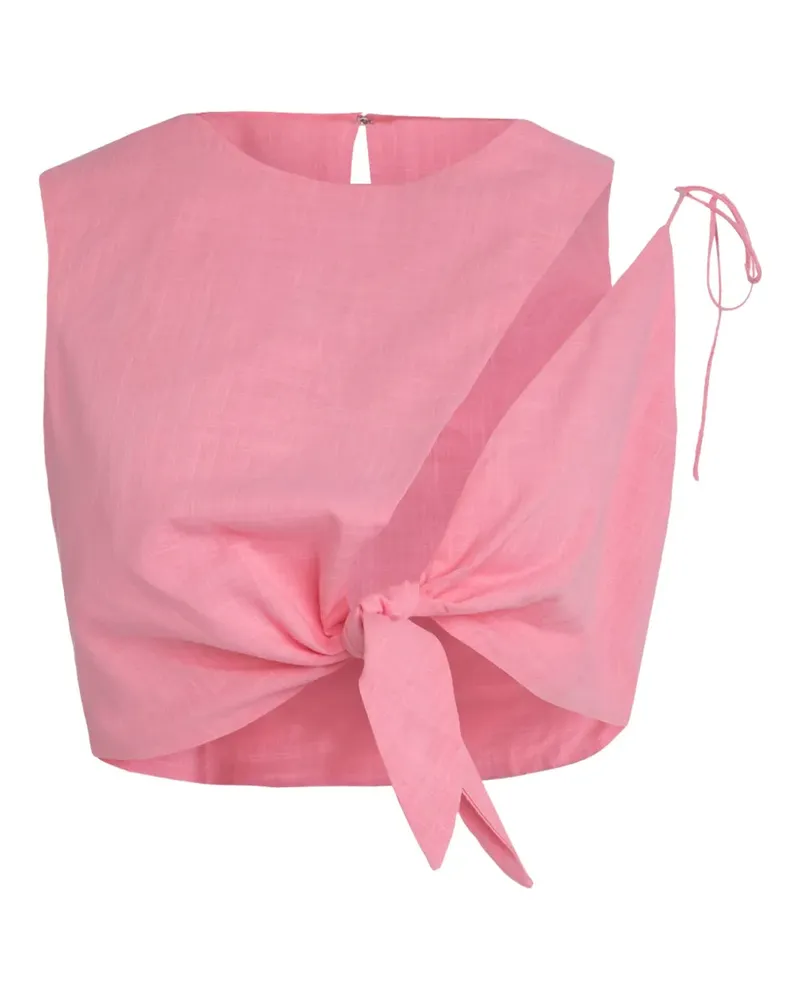 Mother Oberteil mit Knotendetail - Rosa Rosa