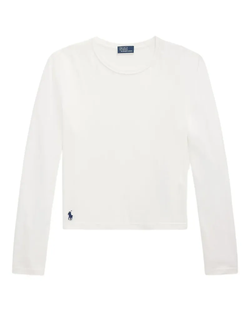 Ralph Lauren Klassisches Langarmshirt - Weiß Weiß