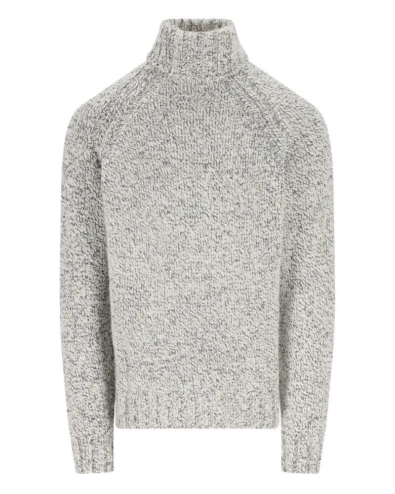 Ermenegildo Zegna high-neck raglan-sleeve sweater - Grau Grau