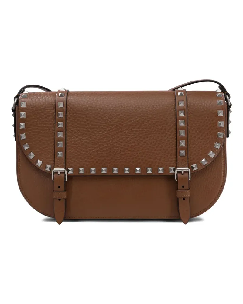 Valentino Garavani Rockstud Kuriertasche - Braun Braun