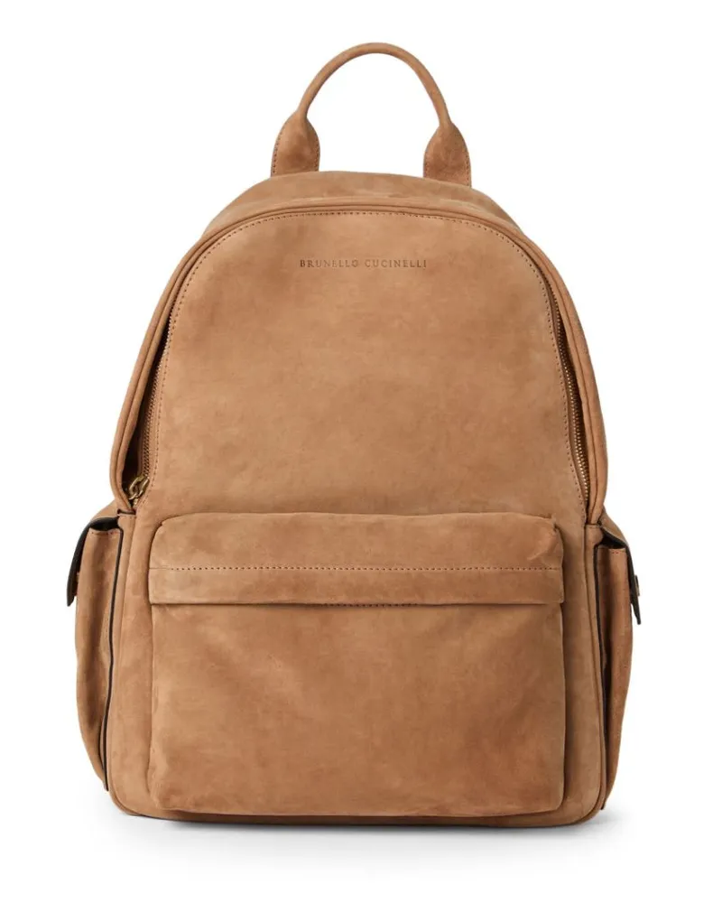Brunello Cucinelli Rucksack aus Wildleder - Braun Braun