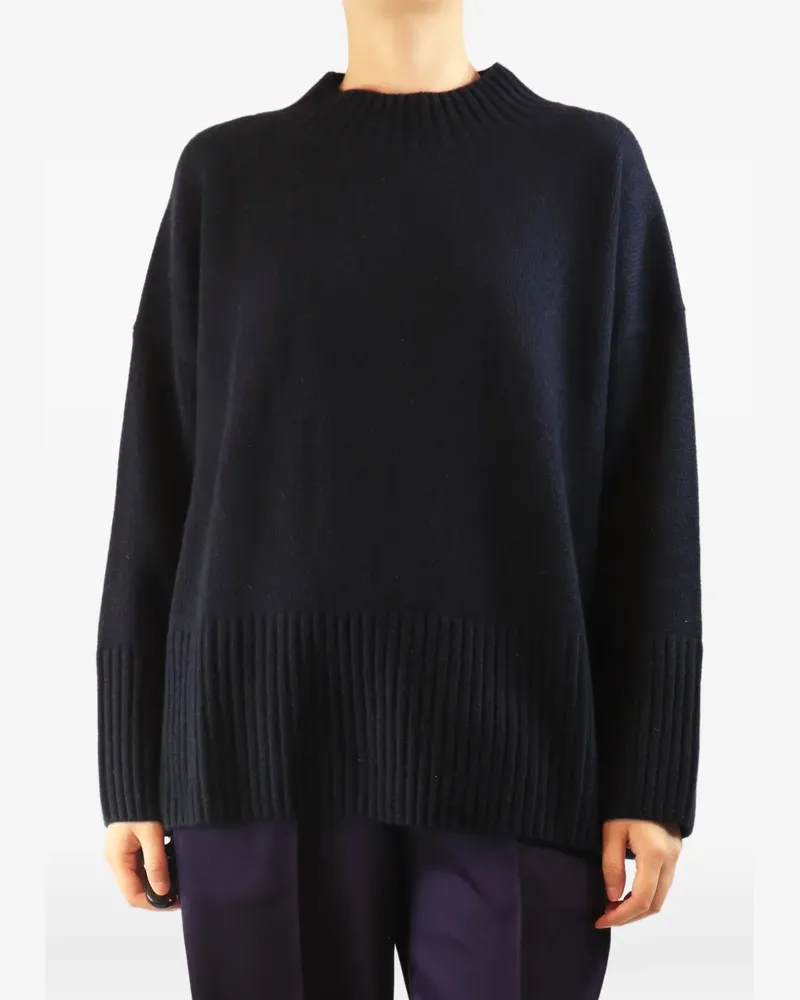 Chinti & Parker Gerippter Kaschmirpullover - Blau Blau