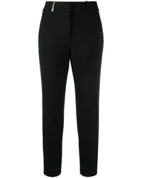 Peserico Klassische Cropped-Hose Schwarz