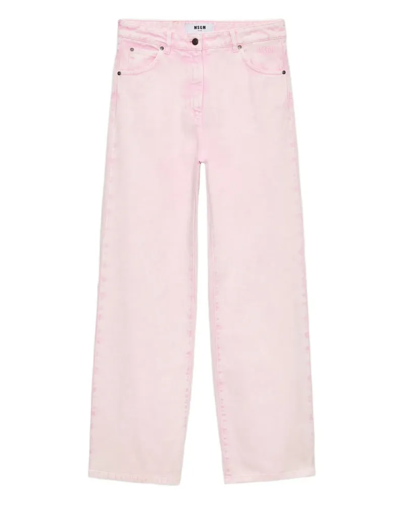 MSGM Hose mit weitem Bein - Rosa Rosa