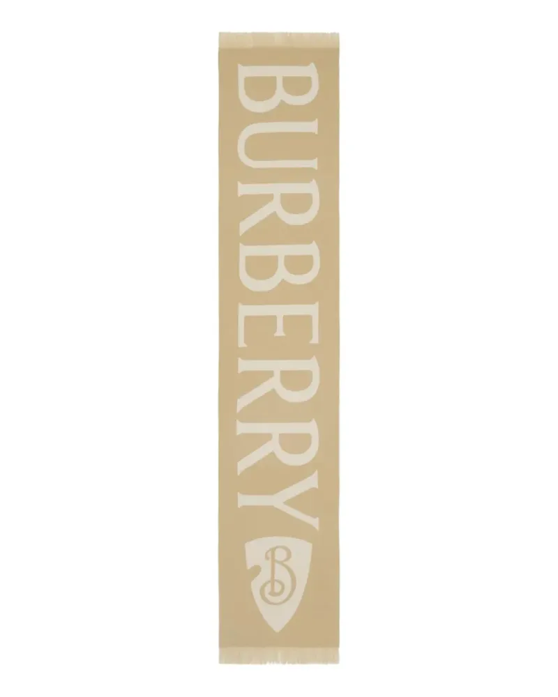 Burberry Schal mit Jacquard-Logo - Nude Nude