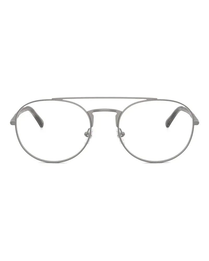 Emporio Armani Brille mit rundem Gestell - Grau Grau