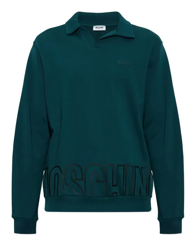 Moschino logo-print sweatshirt - Grün Grün
