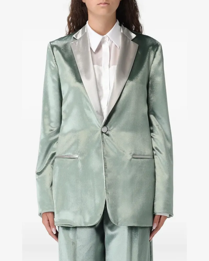 Alberta Ferretti single-breasted blazer - Grün Grün