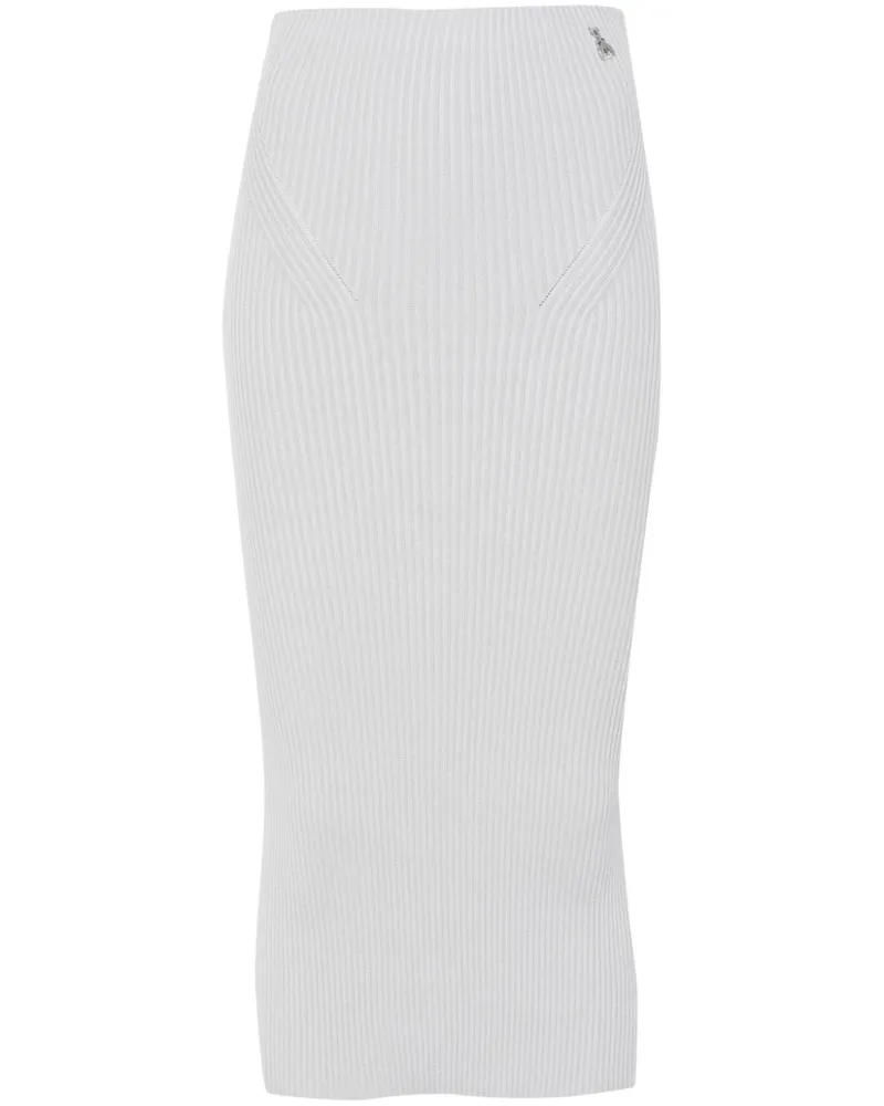 Patrizia Pepe Gerippter Midirock - Grau Grau