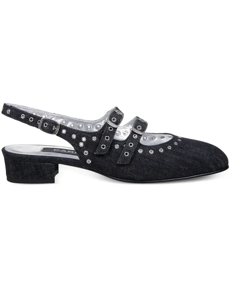 Carel Queen Slingback-Pumps - Schwarz Schwarz