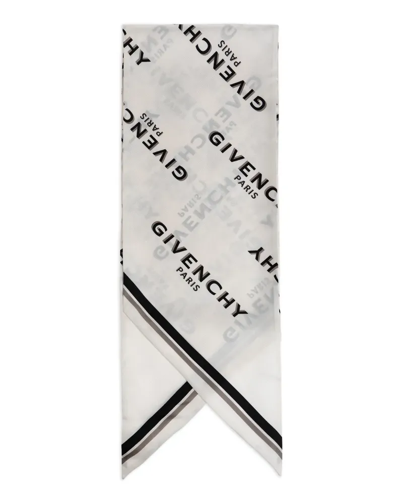 Givenchy Schal mit Logo-Muster - Weiß Weiß