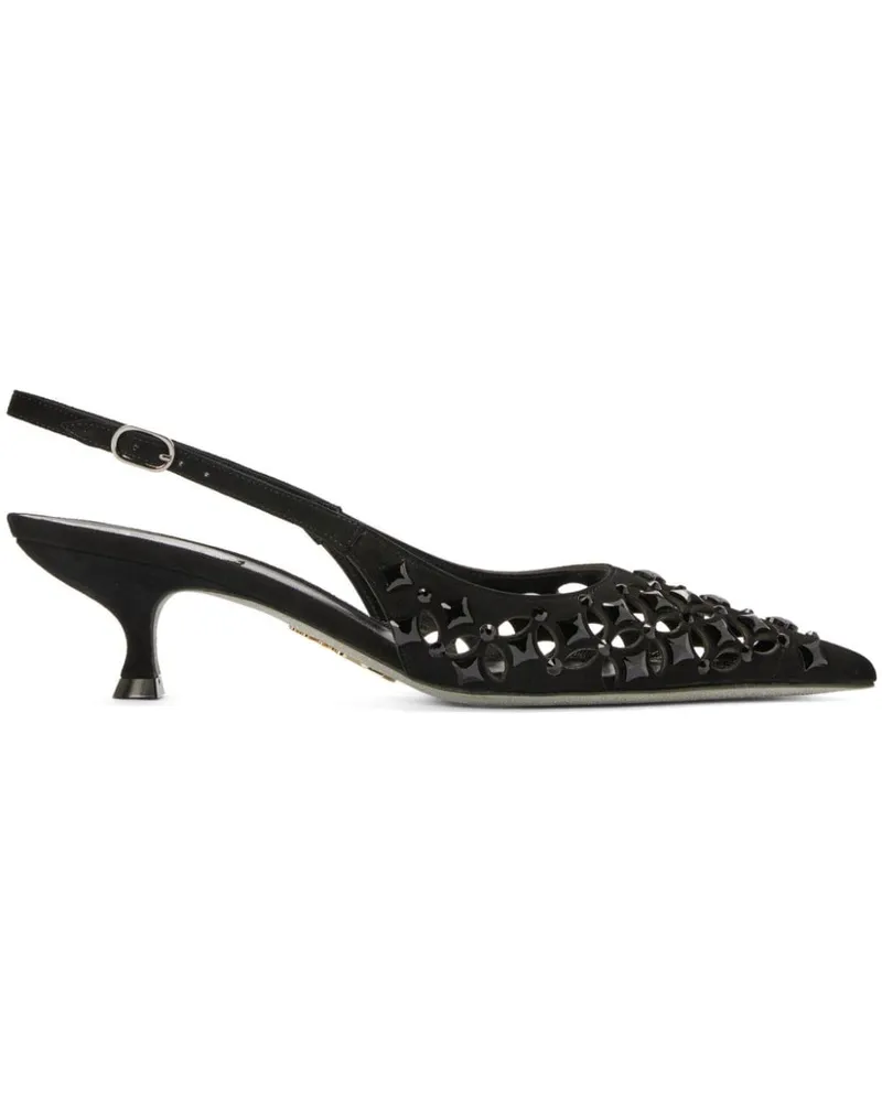René Caovilla Trifora Pumps - Schwarz Schwarz