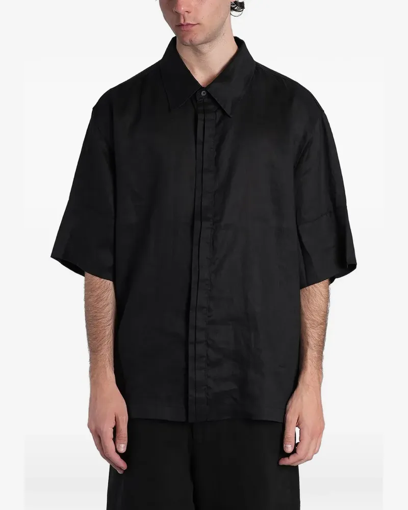 Entire Studios linen shirt - Schwarz Schwarz